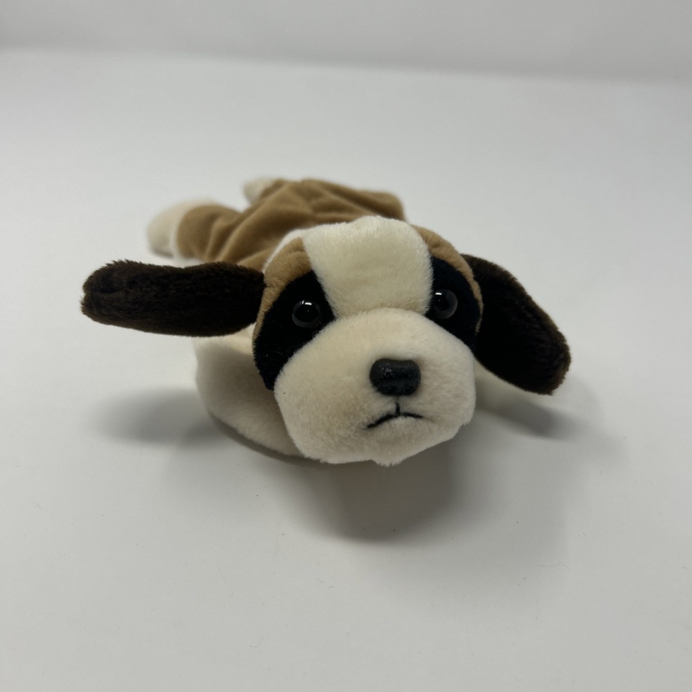Vintage NWT TY Beanie Baby Bernie the St. Bernard Dog 1996 W/ Tag Protector